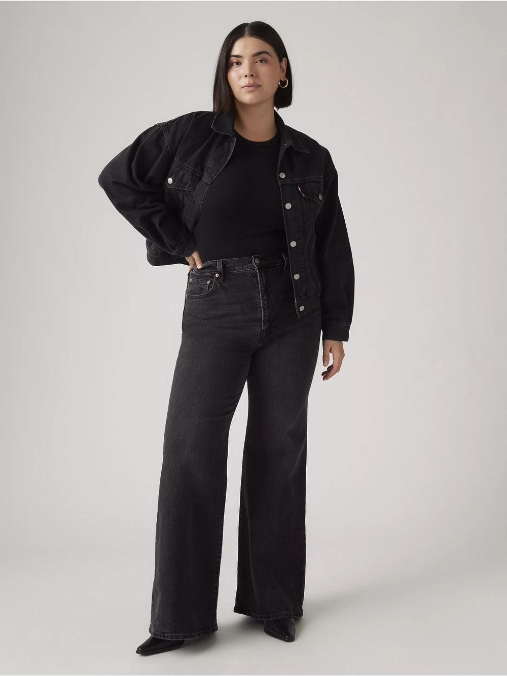 Levi’s Ribcage Bell Women’s Jeans On the Town - Black Size 32